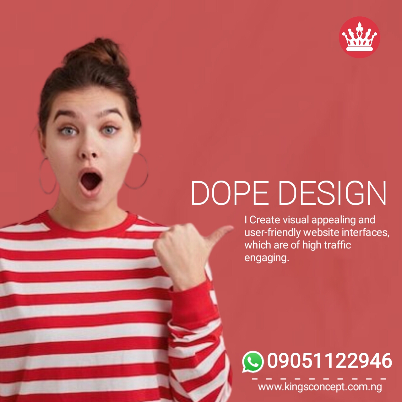 We will design an eye-catching marketing graphics for your business or services