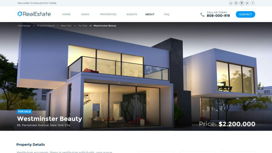We will create a website for your estate management services