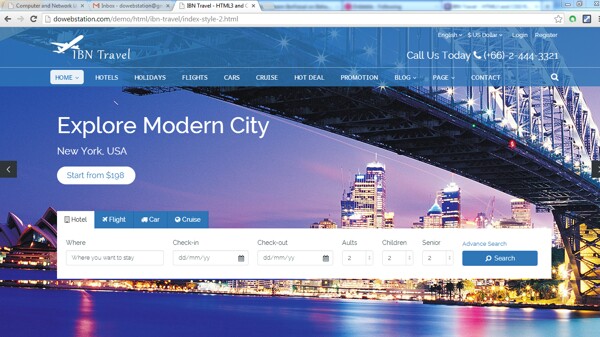 We will create a website for your travel and tour services